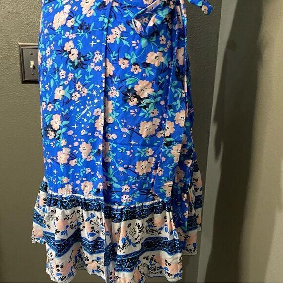 Women Floral Sexy Backless Evening Party Beach Long Mini Dresses Boho Sundress - Picture 6 of 9